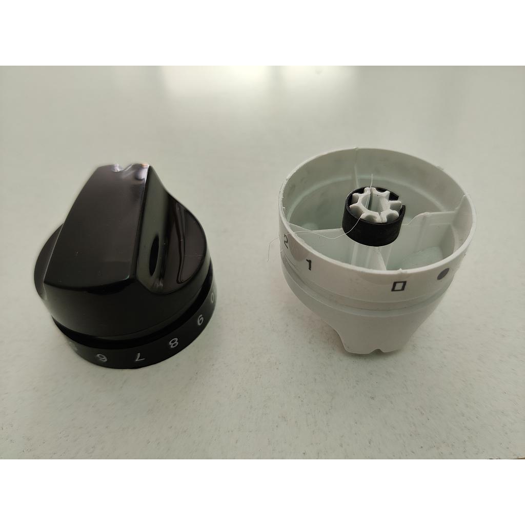 Mando 12 Pos.Reg.Doble Negro S2K